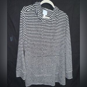 Striped Gray Women's Top
